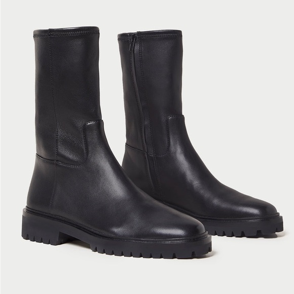 Loeffler Randall Danny Black Mid Lug Boot - Picture 1 of 10